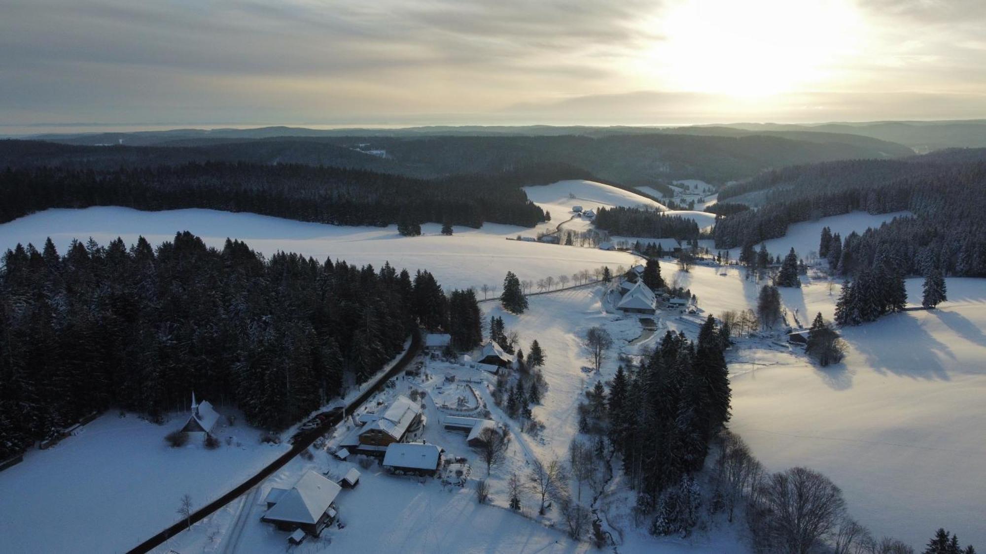 Hoehengasthaus Kolmenhof An Der Donauquelle Фуртванген Экстерьер фото